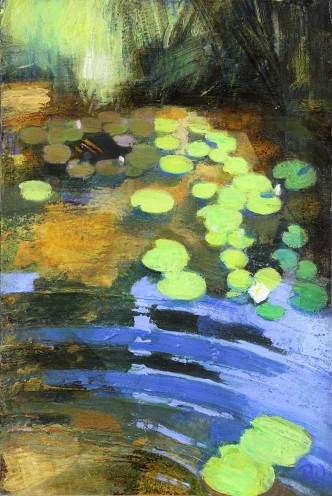 Lilies and Light on the Pond